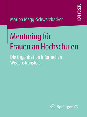 cover image of Mentoring für Frauen an Hochschulen